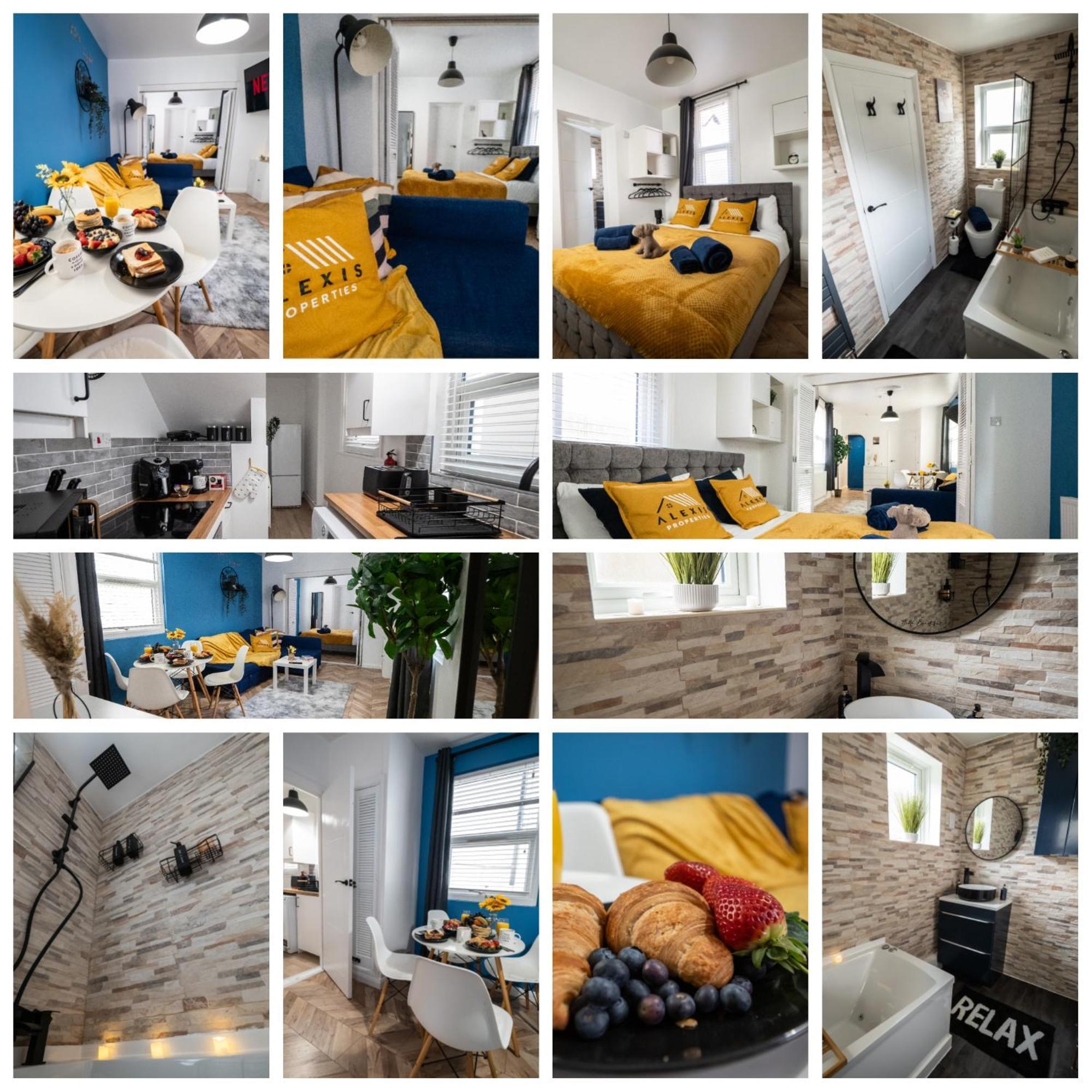 Seaside Retreat: Luxury 1-Bed, Free Parking Portsmouth Exterior foto